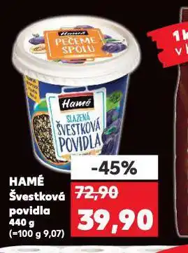 Kaufland Hamé švestková povidla nabídka
