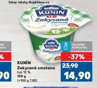Kaufland Kunín zakysaná smetana nabídka