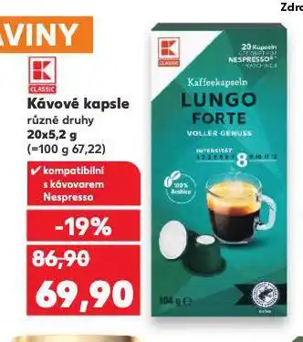 Kaufland Kávové kapsle nabídka