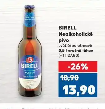 Kaufland Birell nealkoholické pivo nabídka