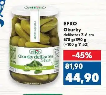 Kaufland Efko okurky nabídka