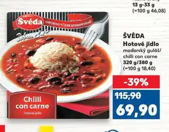 Kaufland Švéda hotové jídlo nabídka
