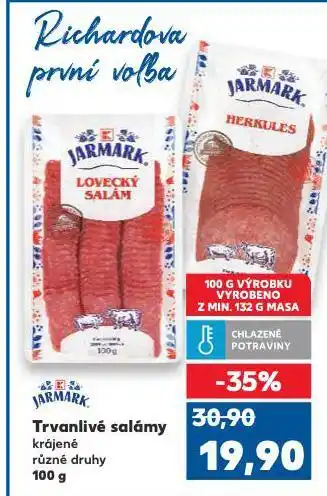 Kaufland Trvanlivé salámy nabídka