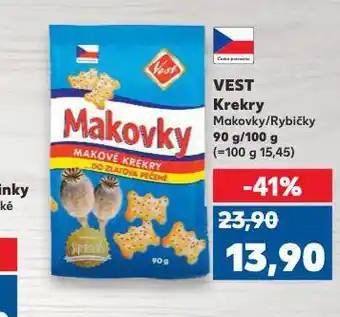 Kaufland Vest krekry nabídka