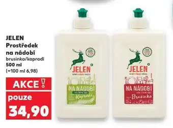 Kaufland Jelen prostředek na nádobí nabídka