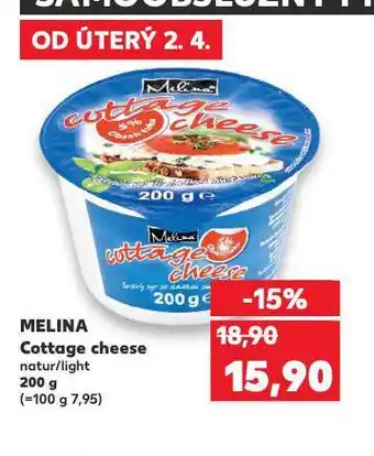 Kaufland Melina cottage cheese nabídka