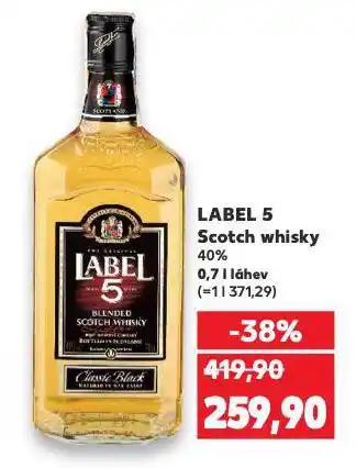 Kaufland Label 5 scotch whisky nabídka