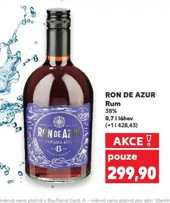 Kaufland Ron de azur rum nabídka