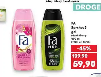 Kaufland Fa sprchový gel nabídka