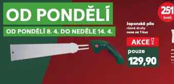 Kaufland Japonská pila nabídka