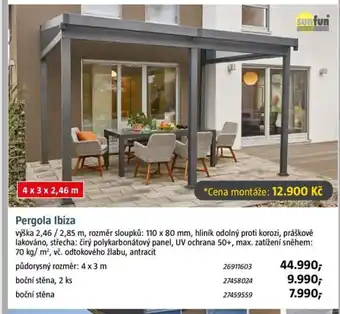 Bauhaus Pergola Ibiza nabídka