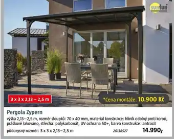 Bauhaus Pergola Zypern nabídka