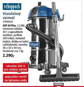 Bauhaus scheppach Víceúčelový vysavač nabídka