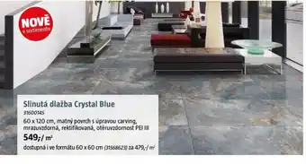 Slinutá dlažba Crystal Blue