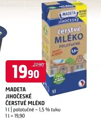 Terno MADETA JIHOČESKÉ ČERSTVÉ MLÉKO 1L nabídka