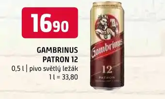 Terno GAMBRINUS PATRON 12 0.5L nabídka