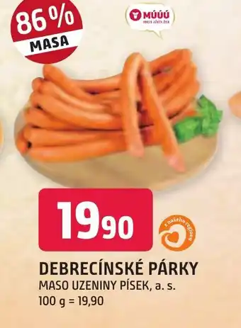 Trefa DEBRECÍNSKÉ PÁRKY nabídka
