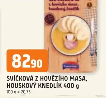 SVÍČKOVÁ Z HOVĚZÍHO MASA, HOUSKOVÝ KNEDLÍK 400 g