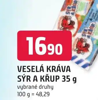 Trefa VESELÁ KRÁVA SÝR A KŘUP 35 g nabídka