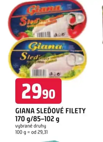 Trefa GIANA SLEĎOVÉ FILETY 170 g/85-102 g nabídka