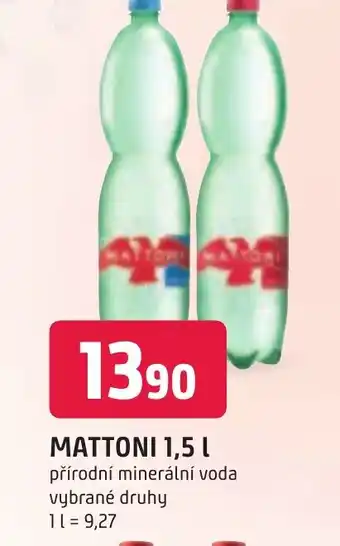 Trefa MATTONI 1,5L nabídka