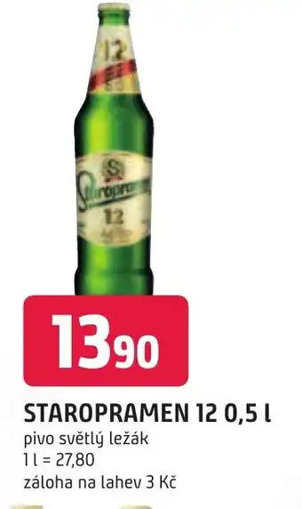 Trefa STAROPRAMEN 12 0,5 L nabídka