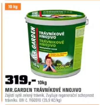 OBI MR.GARDEN TRÁVNÍKOVÉ HNOJIVO nabídka