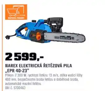 OBI NAREX ELEKTRICKÁ ŘETĚZOVÁ PILA EPR 40-23 nabídka