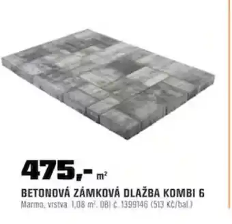 OBI BETONOVÁ ZÁMKOVÁ DLAŽBA KOMBI 6 nabídka