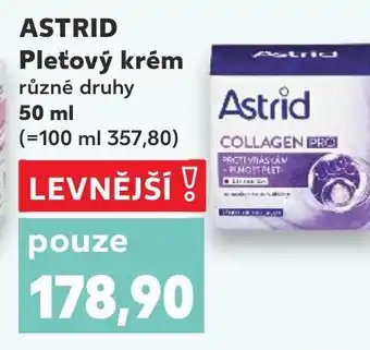 Kaufland ASTRID Pleťový krém nabídka