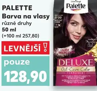 Kaufland PALETTE Barva na vlasy nabídka