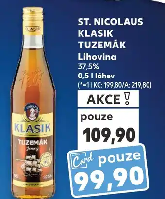 Kaufland ST. NICOLAUS KLASIK TUZEMĀK Lihovina 0.5L nabídka