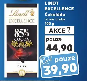 Kaufland LINDT EXCELLENCE Čokoláda nabídka