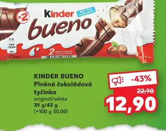 Kaufland KINDER BUENO Plněná čokoládová tyčinka nabídka