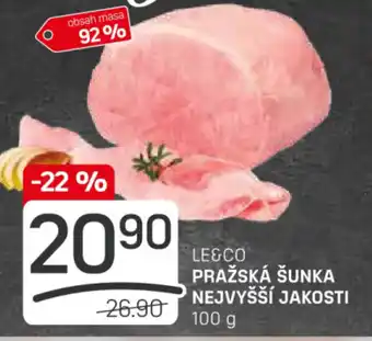 Flop LE&CO PRAŽSKÁ ŠUNKA NEJVYŠŠÍ JAKOSTI nabídka