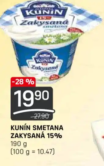 Flop KUNÍN SMETANA ZAKYSANÁ 15% nabídka