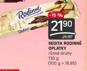 Flop SEDITA RODINNÉ OPLATKY nabídka
