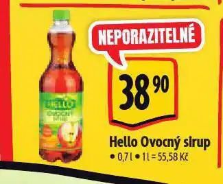 Albert Hello ovocný sirup nabídka