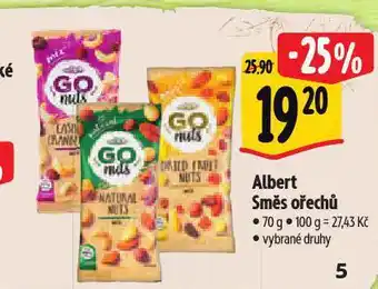 Albert Směs ořechů nabídka