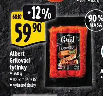 Albert Grilovací tyčinky nabídka