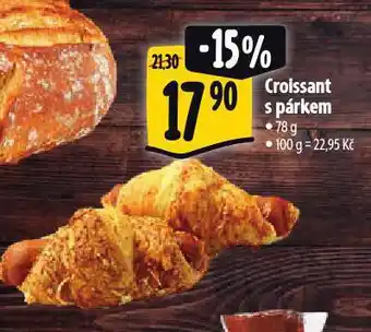 Albert Croissant s párkem nabídka