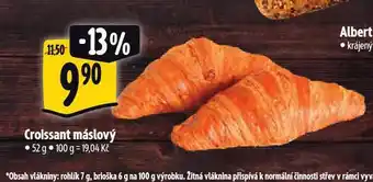 Albert Croissant máslový nabídka