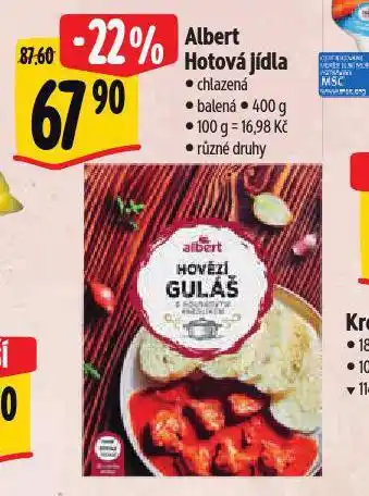 Albert Hotová jídla nabídka