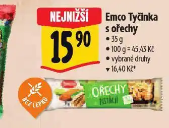 Albert Emco tyčinka s ořechy nabídka