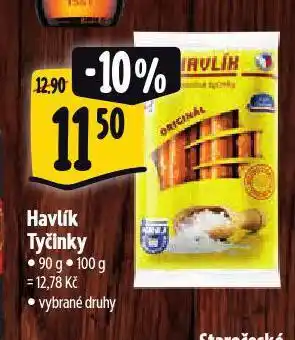 Albert Havlík tyčinky nabídka