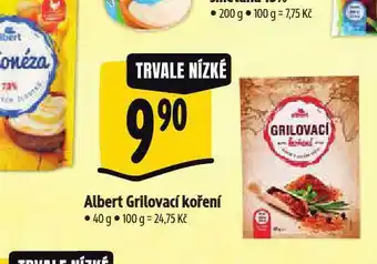Albert Grilovací koření nabídka