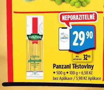 Albert Panzani těstoviny nabídka