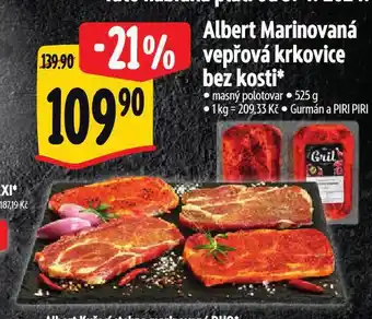 Albert Marinovaná vepřová krkovice bez kosti nabídka