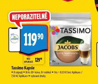 Albert Tassimo kávové kapsle nabídka