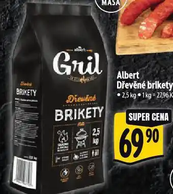 Albert Dřevěné brikety nabídka
